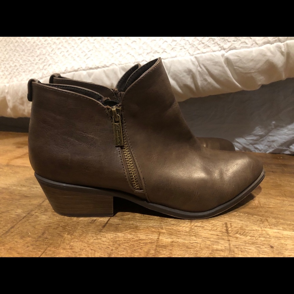 Brown booties
